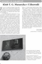 Časopis Čas - aktivity klubu TGM 2024