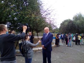 Odhalení tabule Tomáše Bati v Korytňanech 2020