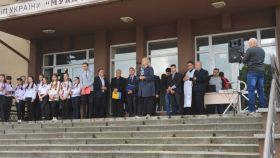 Odhalení basreliéfu Masaryka v Mukačevu 2019