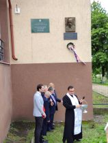 Odhalení basreliéfu Masaryka v Mukačevu 2019