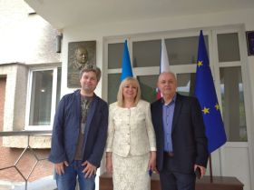 Odhalení busty Ivana Olbrachta v Polyaně 2021