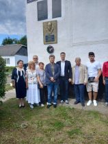 Odhalení pamětní tabule Františka Továrka v Holubiném 2021