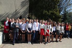 Odhalení tabule J. A. Komenského v Mukačevu