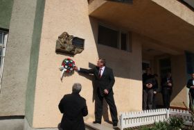 Odhalení tabule J. A. Komenského v Mukačevu