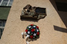 Odhalení tabule J. A. Komenského v Mukačevu