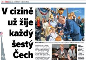 V cizině už žije každý 6. Čech - článek deníku E15